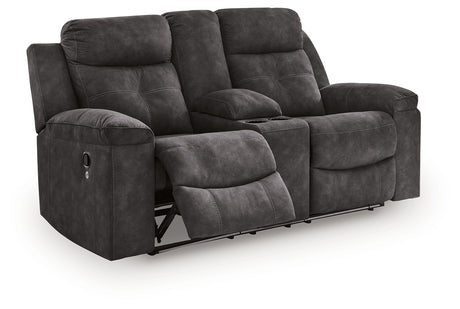 Brysonview Charcoal Reclining Sofa and Loveseat - Ornate Home