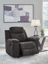 Brysonview Charcoal Zero Wall Recliner - Ornate Home