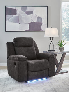 Brysonview Charcoal Zero Wall Recliner - Ornate Home
