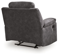 Brysonview Charcoal Zero Wall Recliner - Ornate Home
