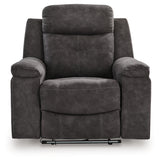 Brysonview Charcoal Zero Wall Recliner - Ornate Home