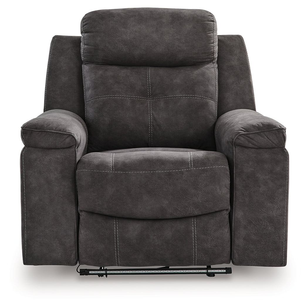 Brysonview Charcoal Zero Wall Recliner - Ornate Home