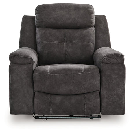 Brysonview Charcoal Zero Wall Recliner - Ornate Home