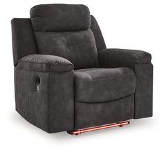 Brysonview Charcoal Zero Wall Recliner - Ornate Home