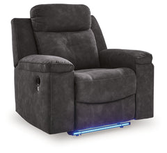 Brysonview Charcoal Zero Wall Recliner - Ornate Home