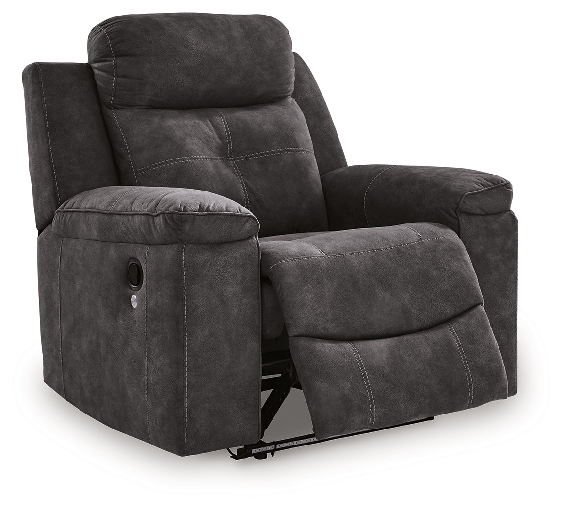 Brysonview Charcoal Zero Wall Recliner - Ornate Home