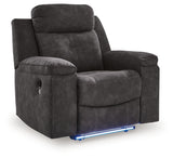 Brysonview Charcoal Zero Wall Recliner - Ornate Home