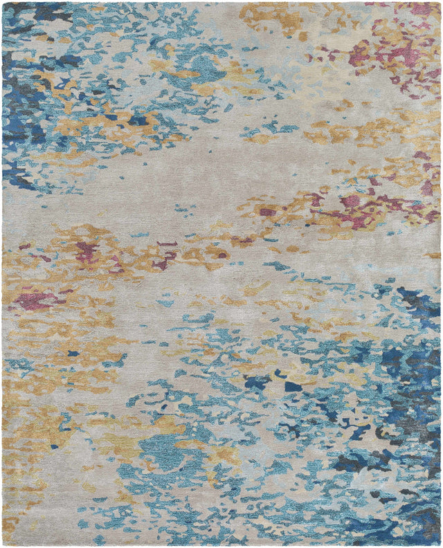 Bualan Stone Pattern Wool Blend Rug - Clearance - Ornate Home