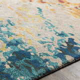 Bualan Stone Pattern Wool Blend Rug - Clearance - Ornate Home