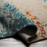 Bualan Stone Pattern Wool Blend Rug - Clearance - Ornate Home