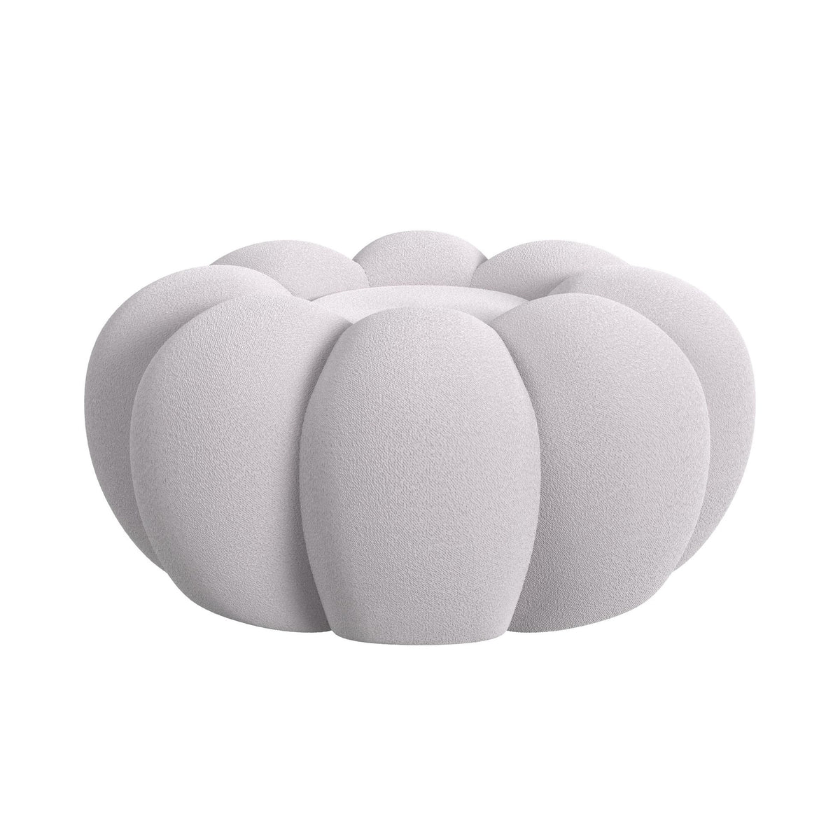 Bubble Grey Swivel Chair and Ottoman - Ornate Home