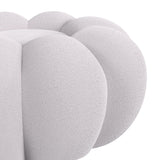 Bubble Grey Swivel Chair and Ottoman - Ornate Home