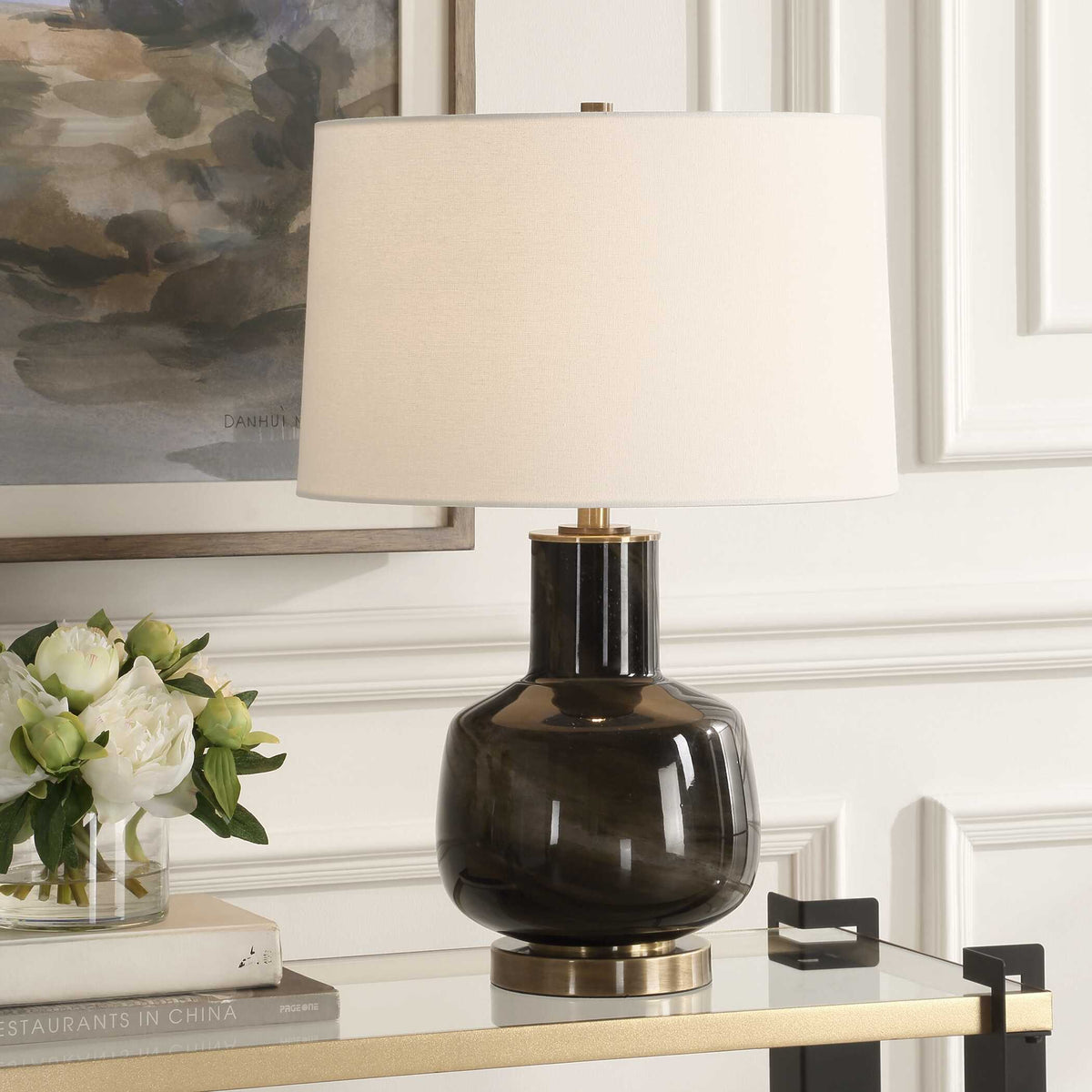 Buchanan Charcoal Table Lamp - Ornate Home