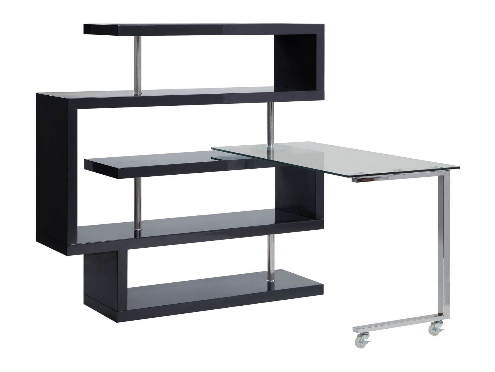 Buck Ii Black Writing Desk - Ornate Home