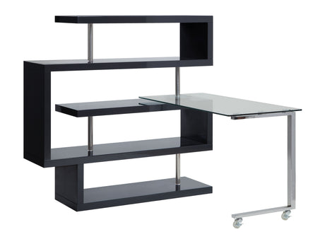 Buck Ii Black Writing Desk - Ornate Home