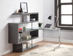 Buck Ii Gray Writing Desk - Ornate Home