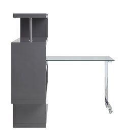 Buck Ii Gray Writing Desk - Ornate Home