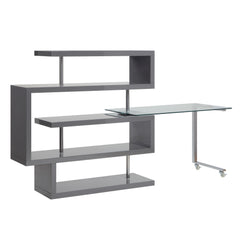 Buck Ii Gray Writing Desk - Ornate Home
