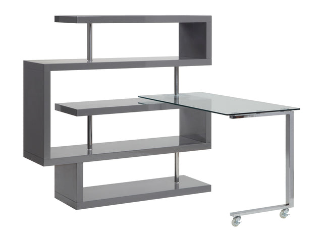 Buck Ii Gray Writing Desk - Ornate Home