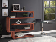 Buck ll Walnut Writing Desk w/ Bookshelf - Ornate Home