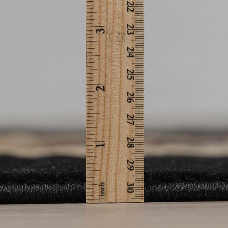 Buckhaven Black Southwestern Area Rug - Ornate Home