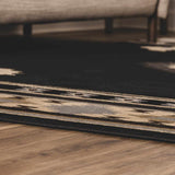 Buckhaven Black Southwestern Area Rug - Ornate Home