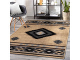 Buckhaven Brown Aztec Carpet - Ornate Home