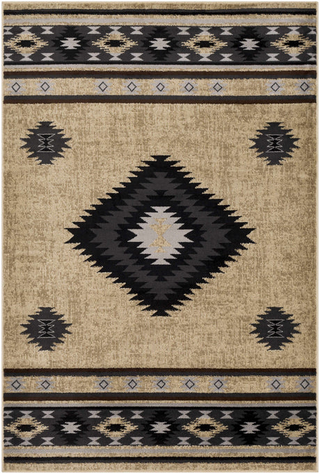 Buckhaven Brown Aztec Carpet - Ornate Home