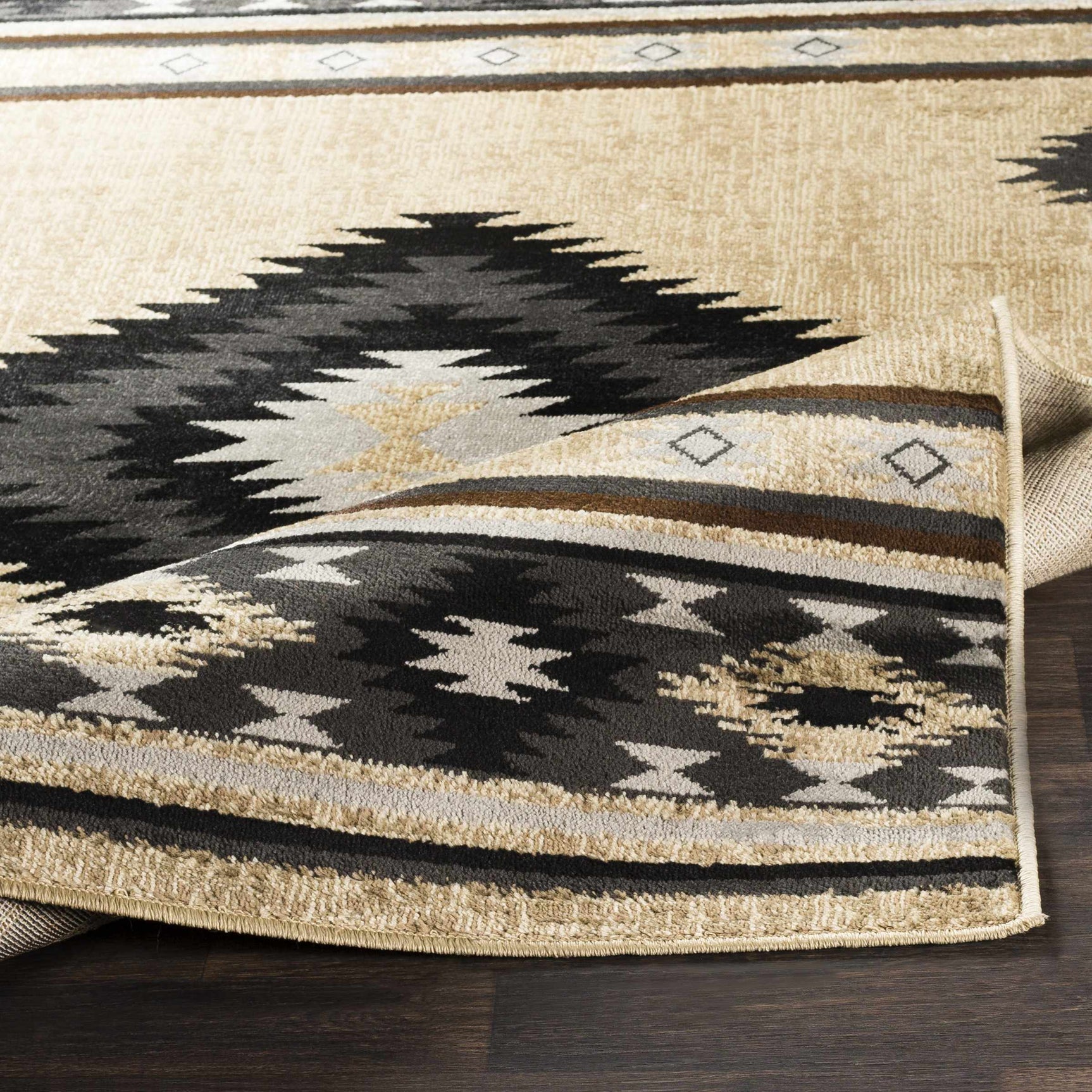 Buckhaven Brown Aztec Carpet - Ornate Home