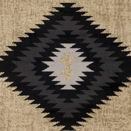 Buckhaven Brown Aztec Carpet - Ornate Home