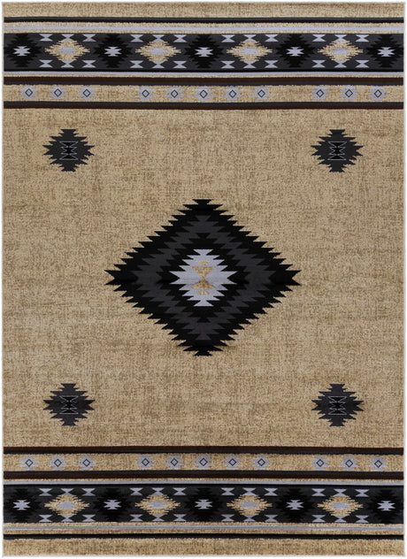 Buckhaven Brown Aztec Carpet - Ornate Home