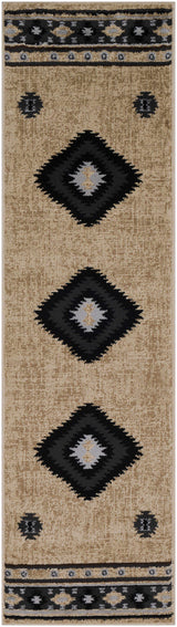Buckhaven Brown Aztec Carpet - Ornate Home