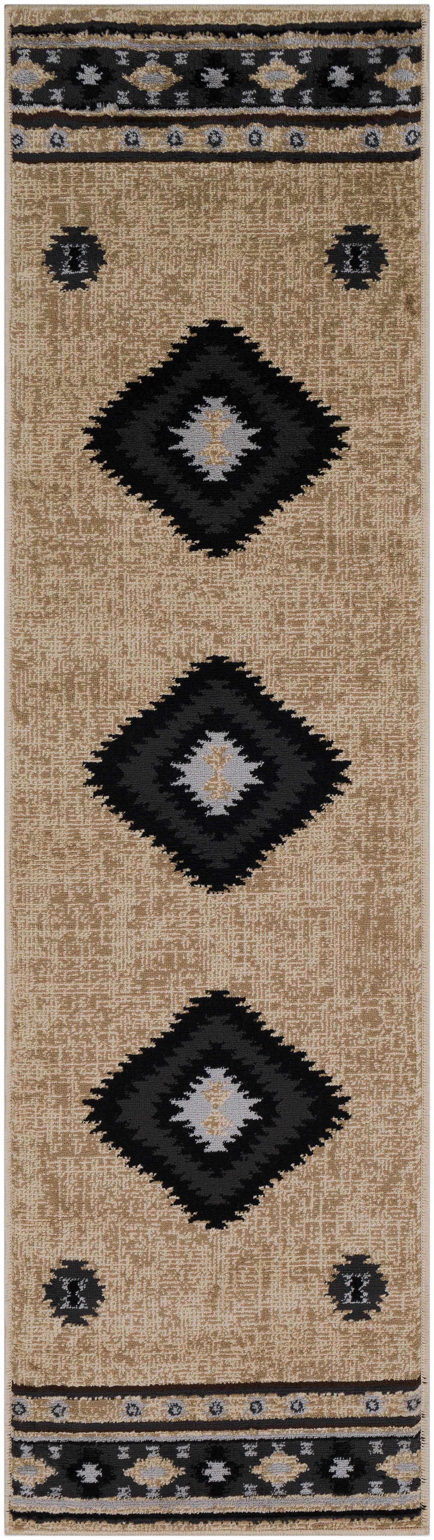 Buckhaven Brown Aztec Carpet - Ornate Home