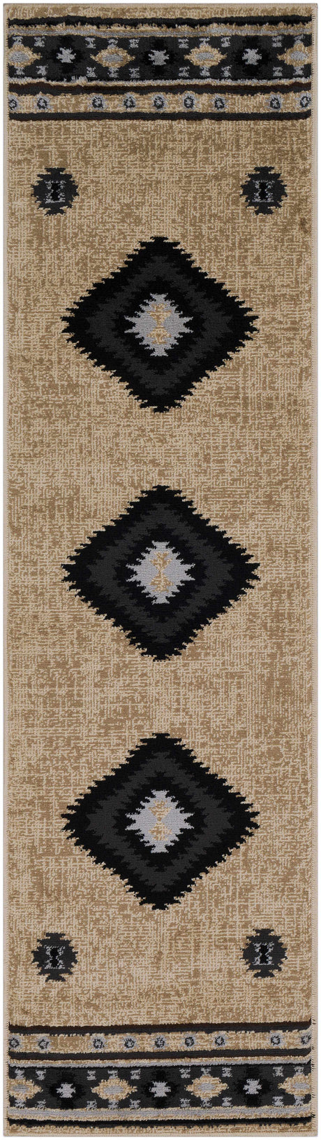 Buckhaven Brown Aztec Carpet - Ornate Home