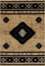 Buckhaven Brown Aztec Carpet - Ornate Home