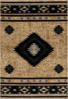 Buckhaven Brown Aztec Carpet - Ornate Home