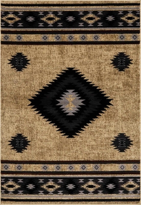 Buckhaven Brown Aztec Carpet - Ornate Home