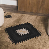 Buckhaven Brown Aztec Carpet - Ornate Home