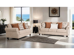 Buckhurst Taupe Upholstery Living Room Set - Ornate Home