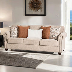 Buckhurst Taupe Upholstery Living Room Set - Ornate Home