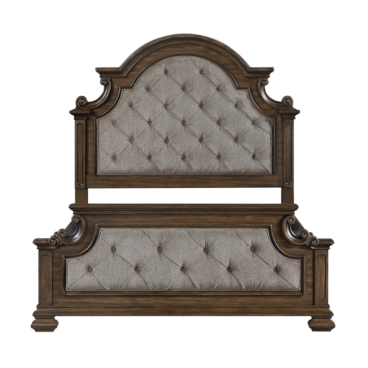 Buckingham Brown 5pc Bedroom Set - Ornate Home