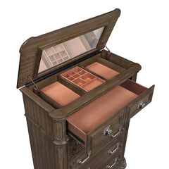 Buckingham Brown Lift Top Chest - Ornate Home