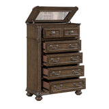 Buckingham Brown Lift Top Chest - Ornate Home