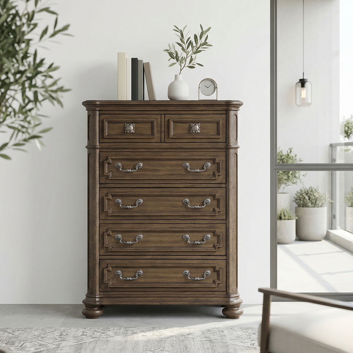 Buckingham Brown Lift Top Chest - Ornate Home