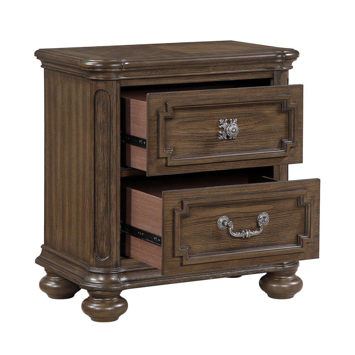 Buckingham Brown Nightstand - Ornate Home