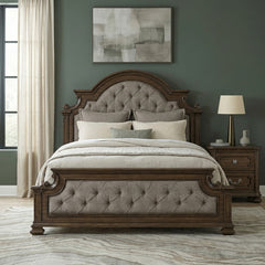 Buckingham Gray Eastern King Bed - Ornate Home