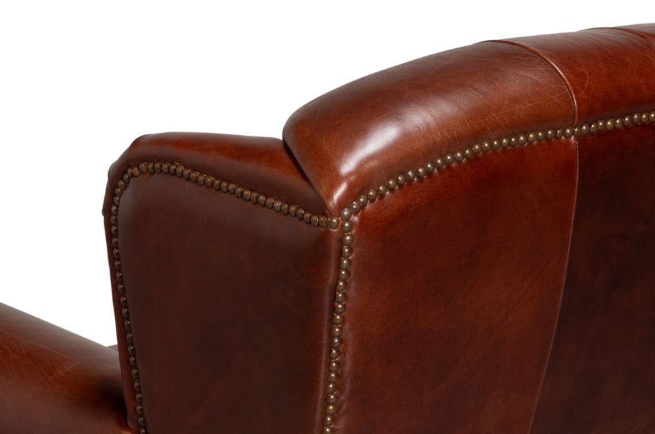 Buckingham Newark Brown Leather Armchair - Ornate Home