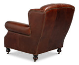 Buckingham Newark Brown Leather Armchair - Ornate Home