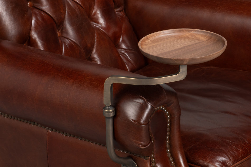 Buckingham Newark Brown Leather Armchair - Ornate Home
