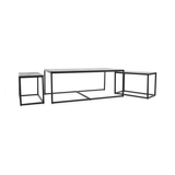 Buckley Dark Antique Coffee Table (Set of 3) - Ornate Home